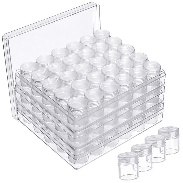 Kurtzy Aufbewahrungsbox Transparente Cremedosen im 3er günstig online kaufen