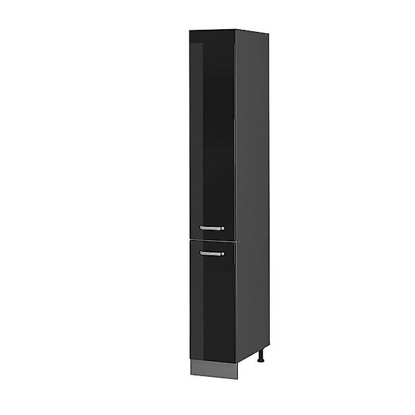 Vicco Apothekerschrank R-Line Medizinschrank für die Küche Schwarz Hochglan günstig online kaufen