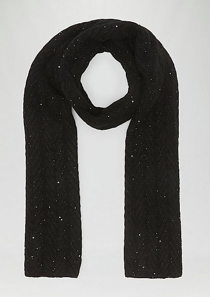 s.Oliver Schal Tuch, Strukturierter Schal mit feinen Pailletten günstig online kaufen