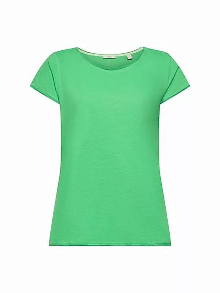 Esprit T-Shirt T-Shirt aus Slub Baumwolle (1-tlg) günstig online kaufen