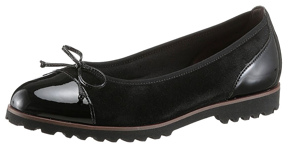 Gabor Ballerina Flats, Chunky Slipper mit komfortablem Gummieinfass günstig online kaufen