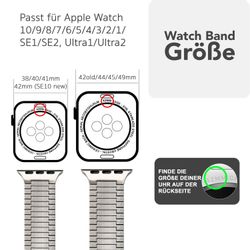 Nalia Smartwatch-Armband Apple Watch 49mm/46/45/44/42(Serie 1-3), günstig online kaufen