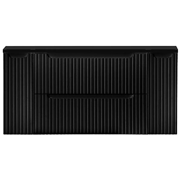 Waschtisch-Unterschrank 120cm, in schwarz, NEWPORT-56-BLACK günstig online kaufen
