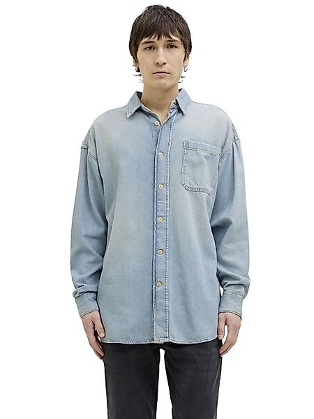 Jack & Jones Langarmhemd JORSANTORINI DENIM SHIRT (1-tlg) günstig online kaufen