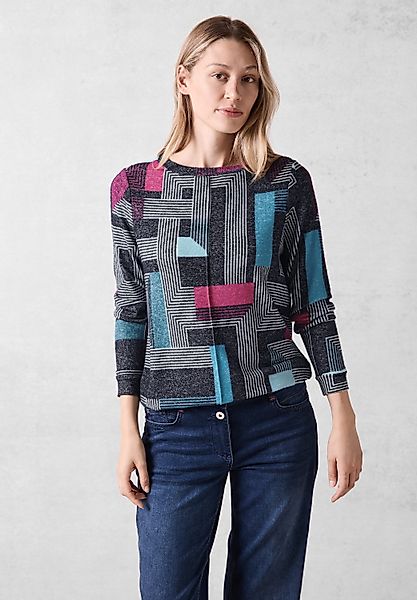 Cecil Langarmshirt mit grafischem Design günstig online kaufen