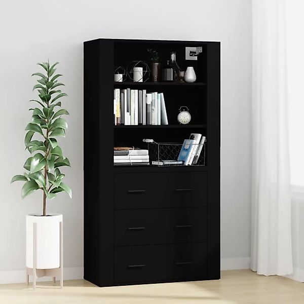 vidaXL Highboard Highboard Schwarz Holzwerkstoff (1 günstig online kaufen