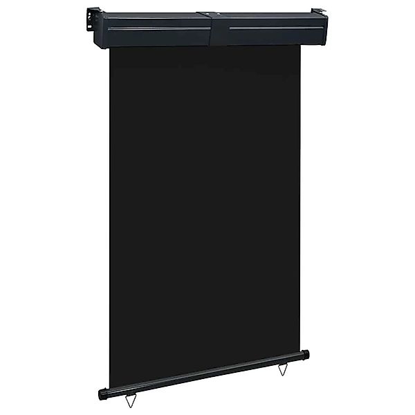 furnicato Balkon-Seitenmarkise 125x250 cm Schwarz günstig online kaufen