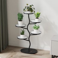 GarveeMore Blumenständer Pflanzenständer Indoor, 5-stöckiger Eck-Pflanzenst günstig online kaufen