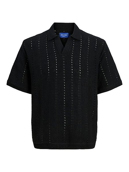 Jack & Jones Poloshirt Fein Strickdesign mit Vertikalstreifen und Kragen (1 günstig online kaufen