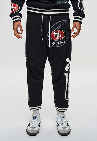 Recovered Sweathose "NFL 49ERS Go Niner" mit gestreiften Bündchen günstig online kaufen