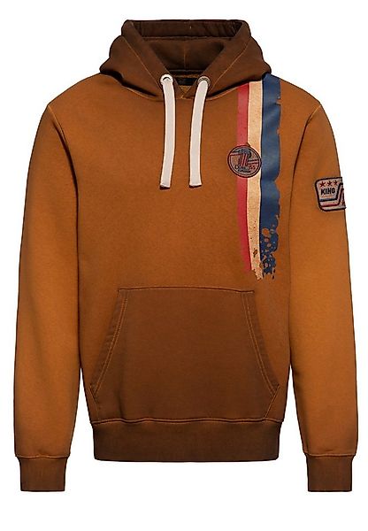 KingKerosin Kapuzenpullover (1-tlg) im Oilwash Vintage-Look günstig online kaufen