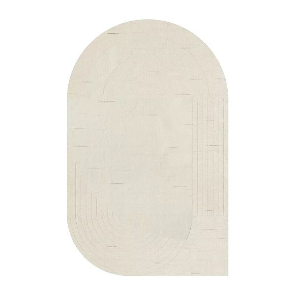 Circular Wollteppich 220 x 350cm Bone white günstig online kaufen