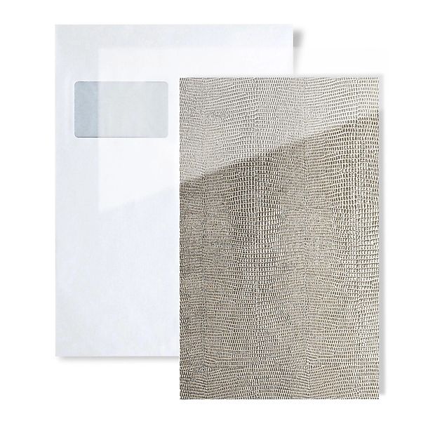 Wallface 1 MUSTERSTÜCK S-16979 DIN A5 Wandpaneel Muster LEGUAN SILVER AR+ günstig online kaufen