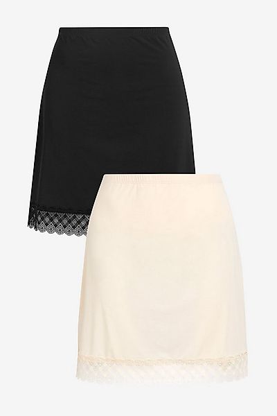 Next Unterrock Kurzer Mikrofaser-Unterrock, 2er-Pack (2-tlg) günstig online kaufen