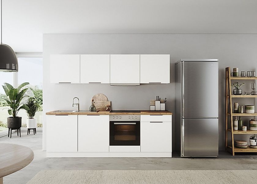 KOCHSTATION Küchenzeile KS-Lagos2, Breite 240 cm, wahlweise mit E-Geräten, günstig online kaufen