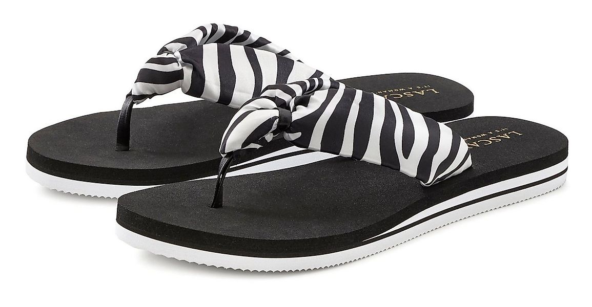 LASCANA Sandale, Badeschuh, Pantolette, Badelatsche, Flip Flop Badezehentre günstig online kaufen