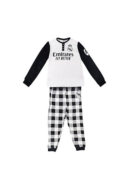 Disney Schlafanzug Real Madrid Premium Langarm-Pyjama – Weiches Single-Jers günstig online kaufen