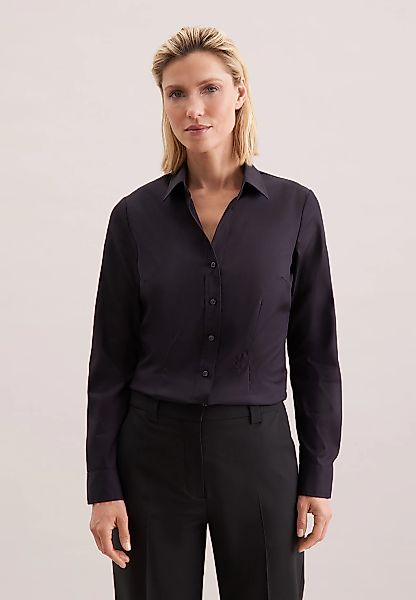 seidensticker Hemdbluse, 1/1 Kragen Uni günstig online kaufen