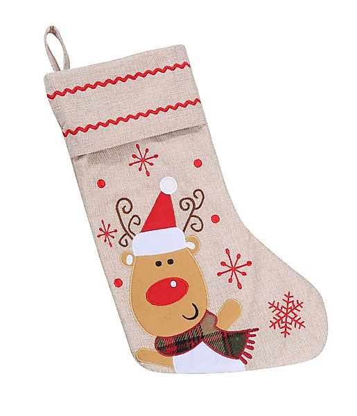 Rungassi Nikolausstiefel XXL Nikolausstiefel Weihnachtsstrumpf Nikolausstru günstig online kaufen