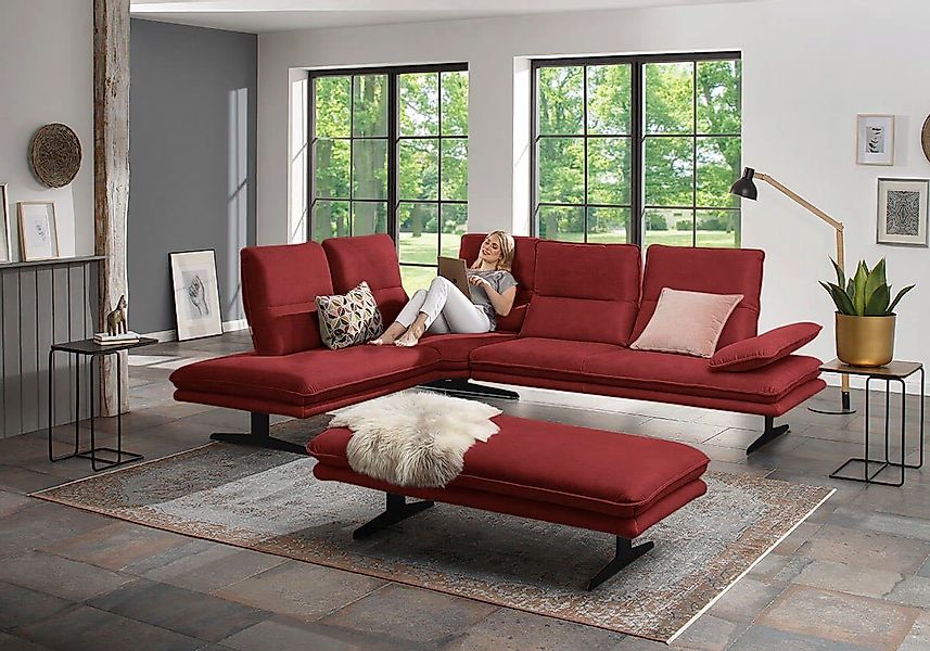 W.SCHILLIG Ecksofa broadway, Designsofa, toller Sitzkomfort, günstig online kaufen