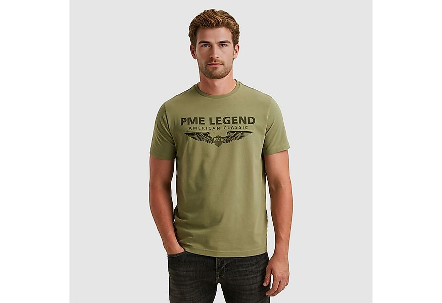 PME LEGEND T-Shirt mit eingefasstem Rundhalsausschnitt mit Rollkante günstig online kaufen