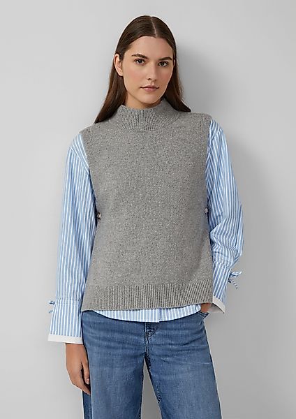 s.Oliver Strickpullover Weicher Strickpullunder mit Stehkragen günstig online kaufen