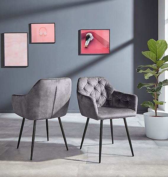 HELA Esszimmerstuhl »Kira Schalenstuhl Boho, Bestseller«, (Set), 4 St., Sam günstig online kaufen