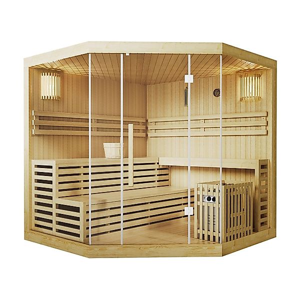 Artsauna Traditionelle Saunakabine Finnische Sauna Espoo200 Premium 200 x 2 günstig online kaufen