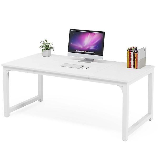 Tribesigns Schreibtisch Computertisch 160/180 cm, einfacher günstig online kaufen