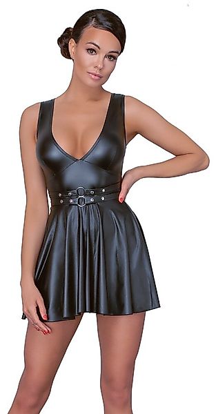 Tailliertes Wetlook-Kleid günstig online kaufen