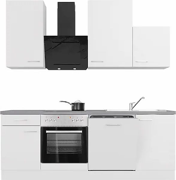 Flex-Well Küchenzeile »Kopenhagen«, mit E-Geräten, Breite 220 cm, in vielen günstig online kaufen