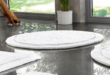 my home Badematte "Kapra, Badvorleger, Badezimmer Teppich" Höhe 14 mm beids günstig online kaufen