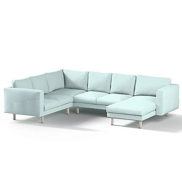 Bezug für Norsborg 5-Sitzer Ecksofa mit Recamiere, hellblau, Norsborg Bezug günstig online kaufen