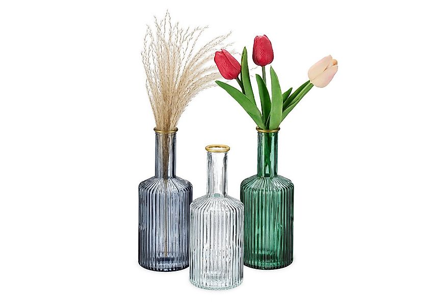 relaxdays Dekovase Vasen 3er Set (3 St., 3er Set) günstig online kaufen