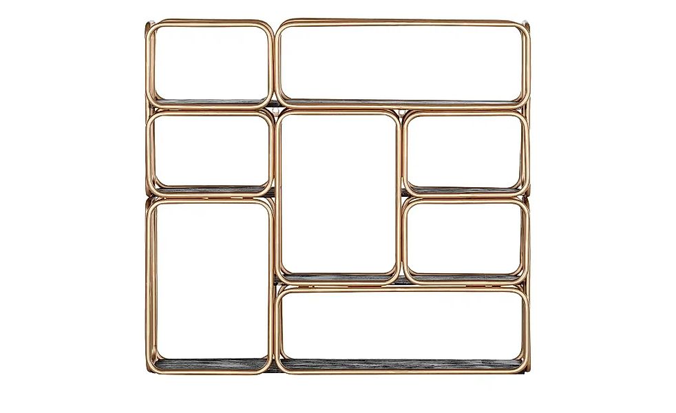 Wandregal  Fence ¦ gold ¦ Maße (cm): B: 100 H: 93 T: 24.0 Regale > Wandrega günstig online kaufen