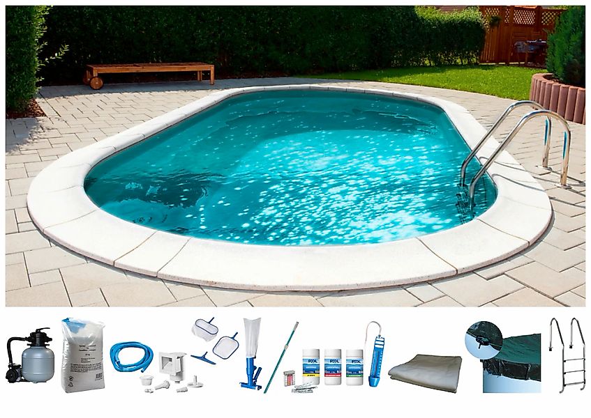 my POOL BWT Ovalpool "PREMIUM mit grauer Innenfolie" Höhe 120 cm, in versch günstig online kaufen