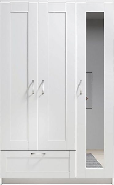 Schlafkontor Drehtürenschrank Lepini, Kleiderschrank mit Spiegel und Schubk günstig online kaufen