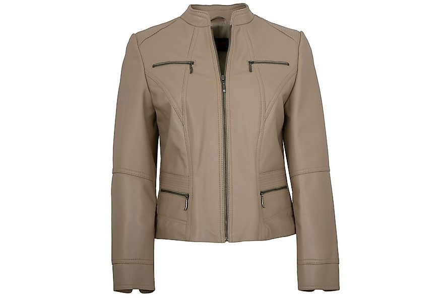 Maddox Lederjacke Clari MADDOX - Damen Lederjacke Lammnappa taupe günstig online kaufen