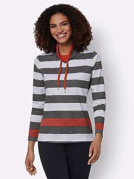 Casual Looks Stehkragenshirt "Shirt" 1 Stk. tlg. günstig online kaufen
