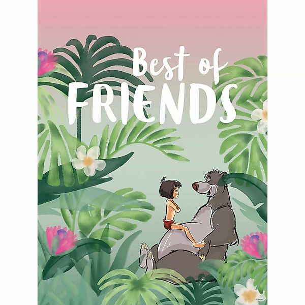 Komar Poster Jungle Book Best of Friends Disney B/L: ca. 30x40 cm günstig online kaufen