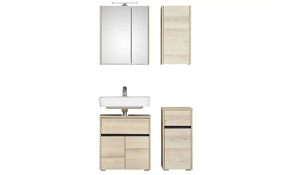 Badkombination  Dillinger See ¦ holzfarben ¦ Maße (cm): B: 95 H: 200 Schrän günstig online kaufen