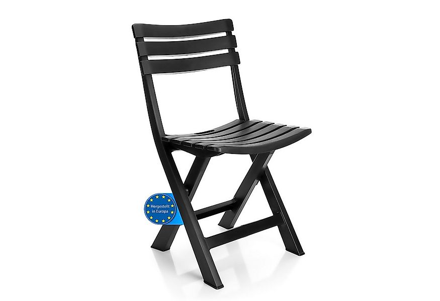BigDean Gartenstuhl Gartenstuhl klappbar aus wetterfestem & robustem Kunsts günstig online kaufen