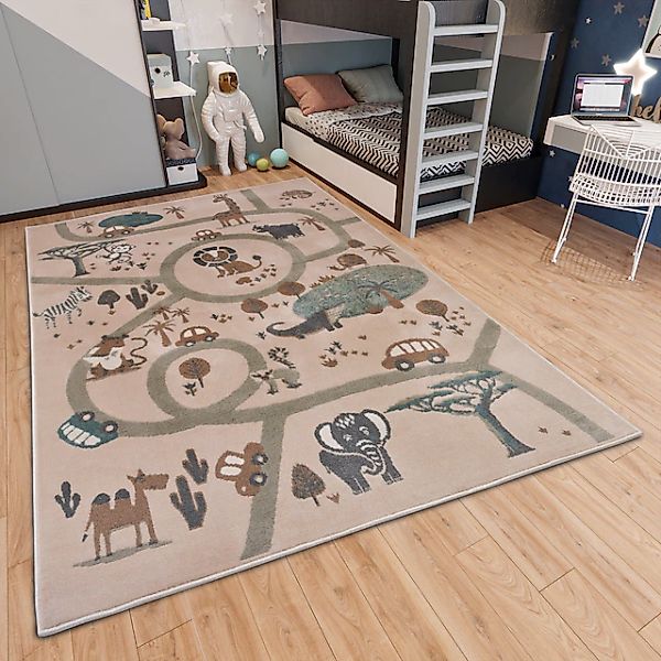 HANSE Home Kinderteppich »Adventures Animal Park«, rechteckig, 8 mm Höhe, S günstig online kaufen