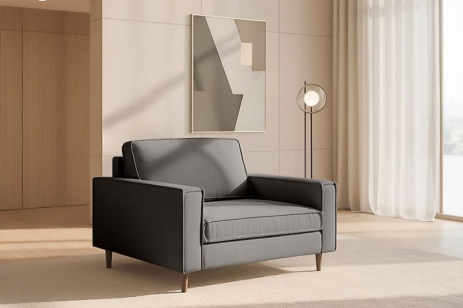 Home affaire Loveseat "Pinto Skandi 105 cm, Chenille, Struktur" günstig online kaufen