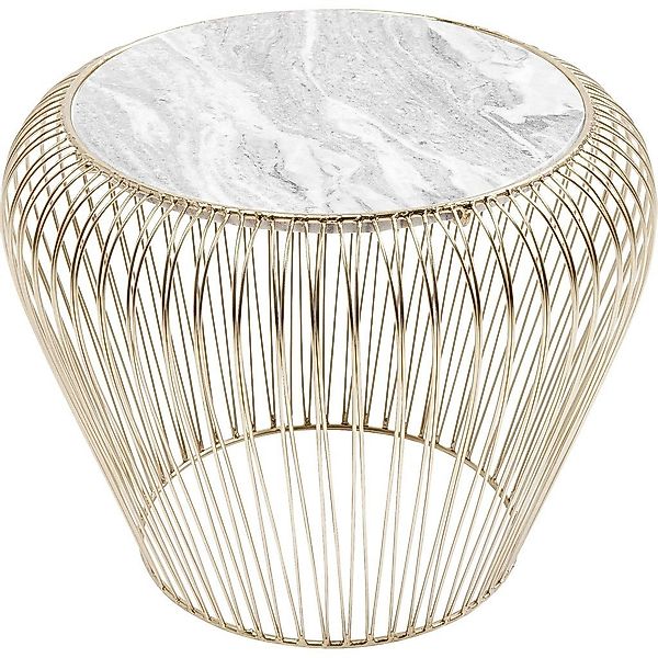 Kare Design Beistelltisch Beam, Marmor Tischplatte, günstig online kaufen