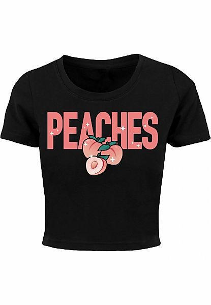 Miss Tee Kurzarmshirt "Miss Tee Damen Peaches Cropped Tee", (1 tlg.) günstig online kaufen