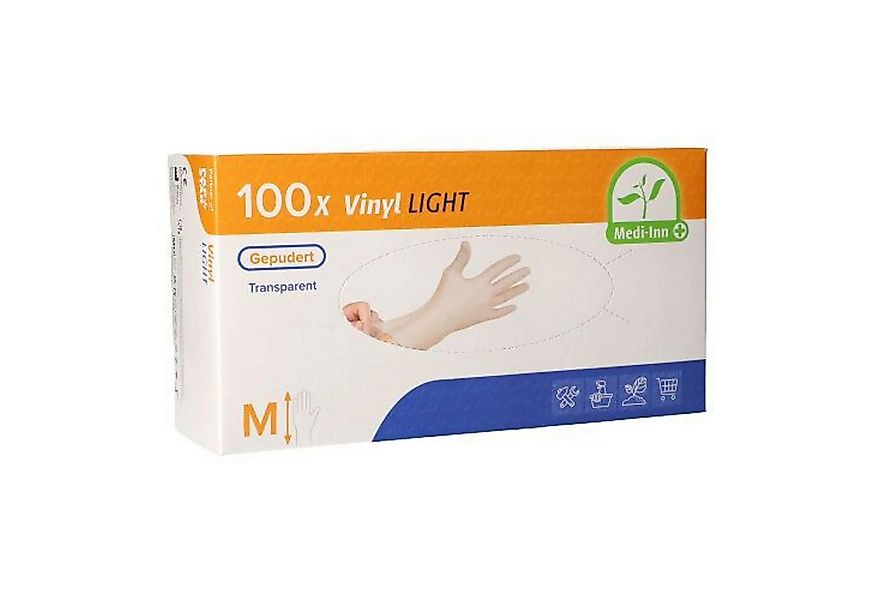 Medi-Inn Einweghandschuhe Vinyl Light Einmalhandschuhe gepudert transparent günstig online kaufen