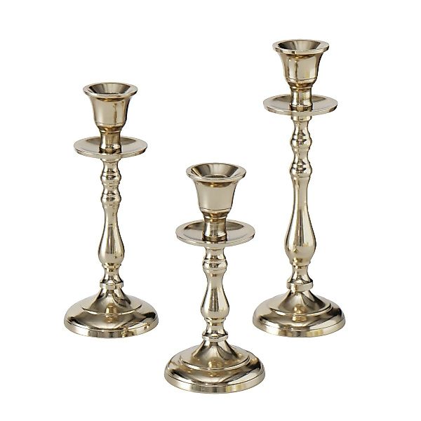 BOLTZE Kerzenständer Vicco 3-teilig gold Kerzenhalter günstig online kaufen