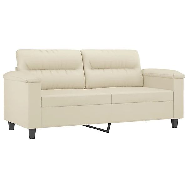 vidaXL 2-Sitzer-Sofa Creme 140 cm Kunstleder 359584 günstig online kaufen