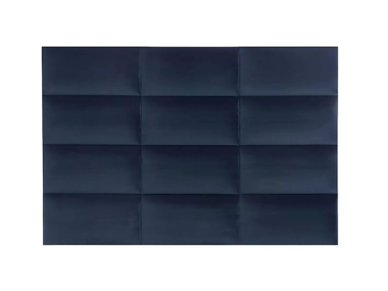 Wandpaneel Bettkopfteil - Samt - 180 cm - Blau - BONTE von Pascal Morabito günstig online kaufen